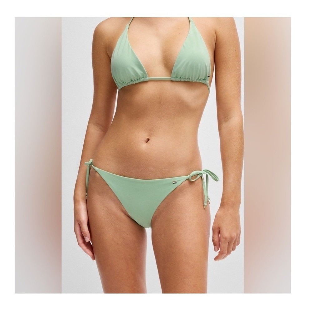 Hugo Boss Green Boss Beach Triangle Bikini Swim Top NWT